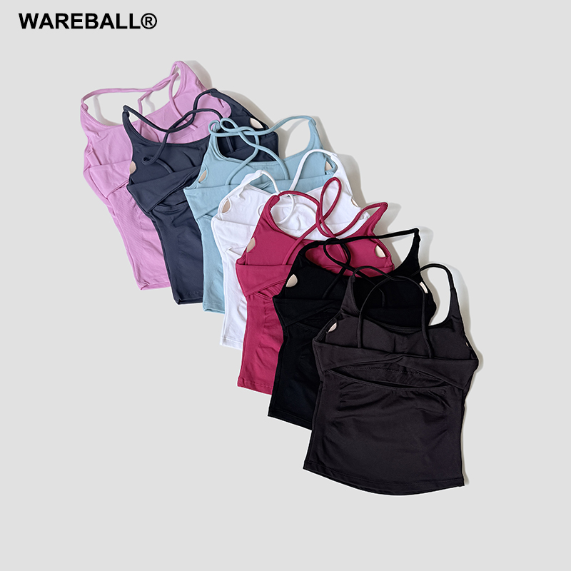 Running Belt - Kadın Yoga Yeleği, Çapraz Askılı, Sırtı