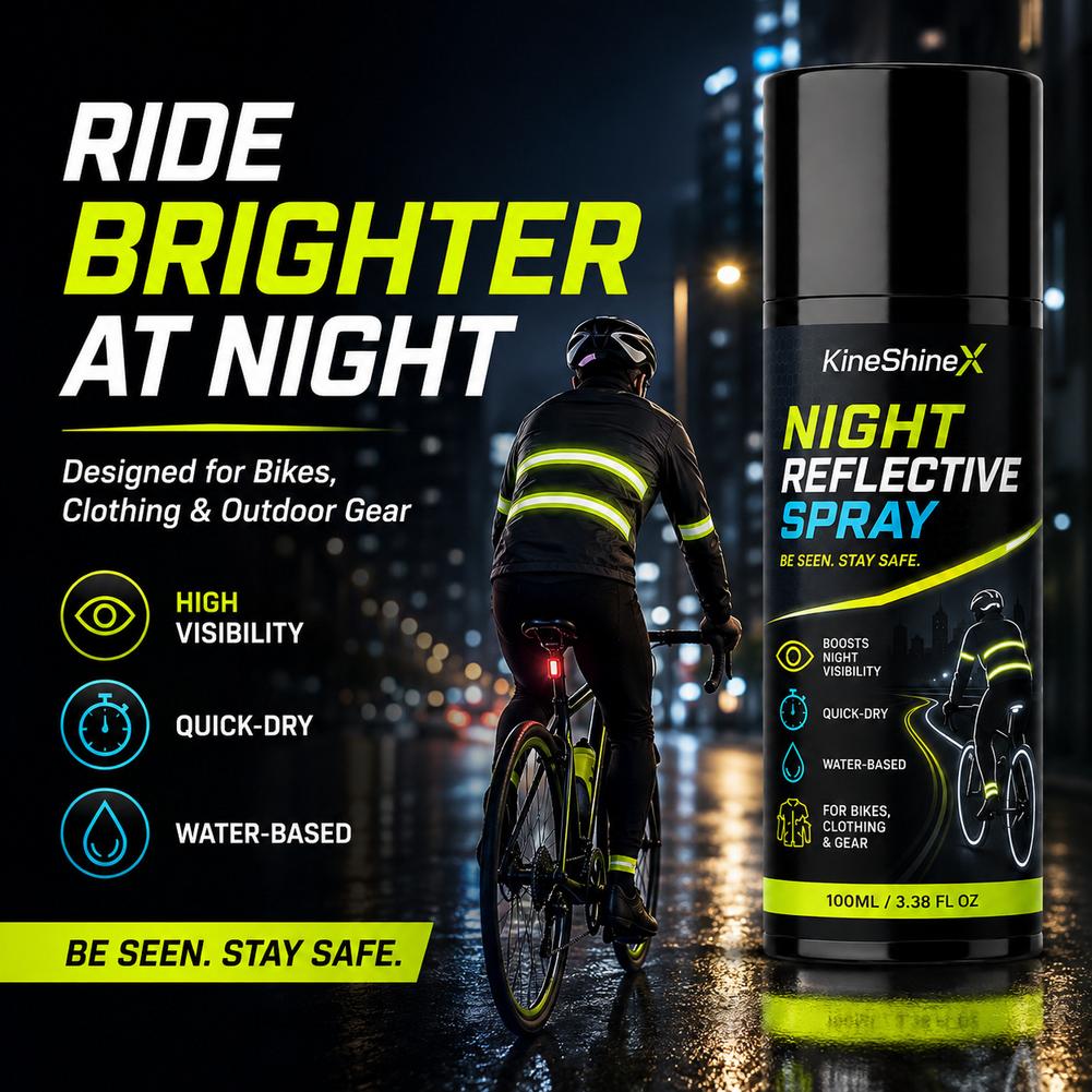 Running Visibility Gear - 100 ml Gece Görünürlüğü Artırıcı Sprey,