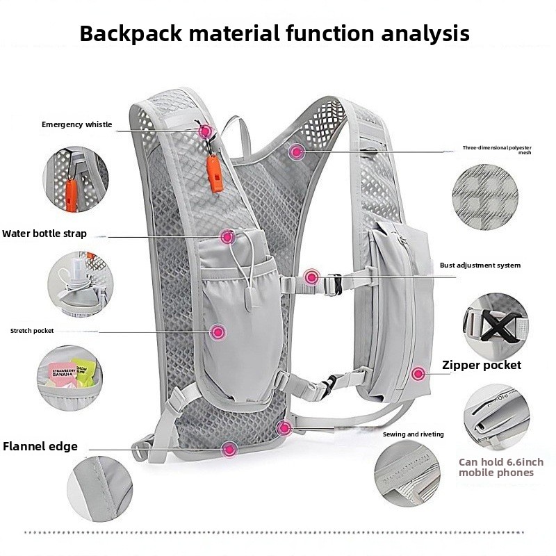 Hydration Vest - Koşu telefon çantası açık hava yürüyüş