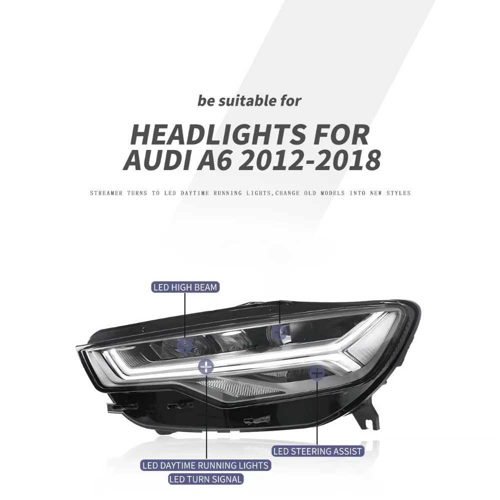 Running Headlamp - A6 C7 A6L 2012-2018 Yükseltilmiş Farlar